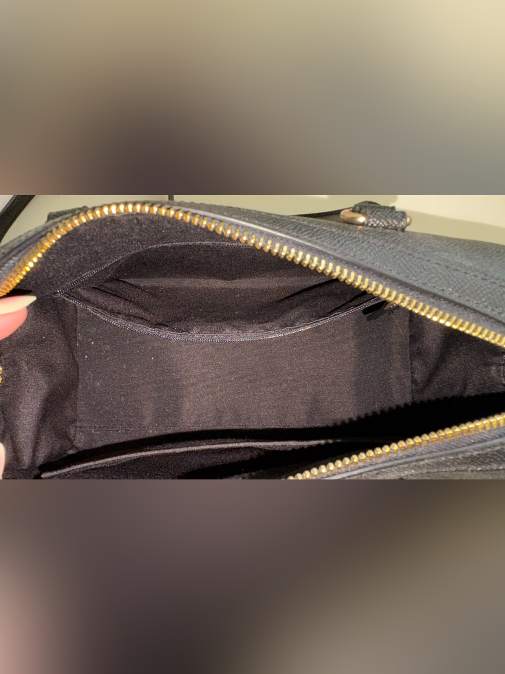 Coach Rowan Satchel, Black/Gold - Picture 8 of 9